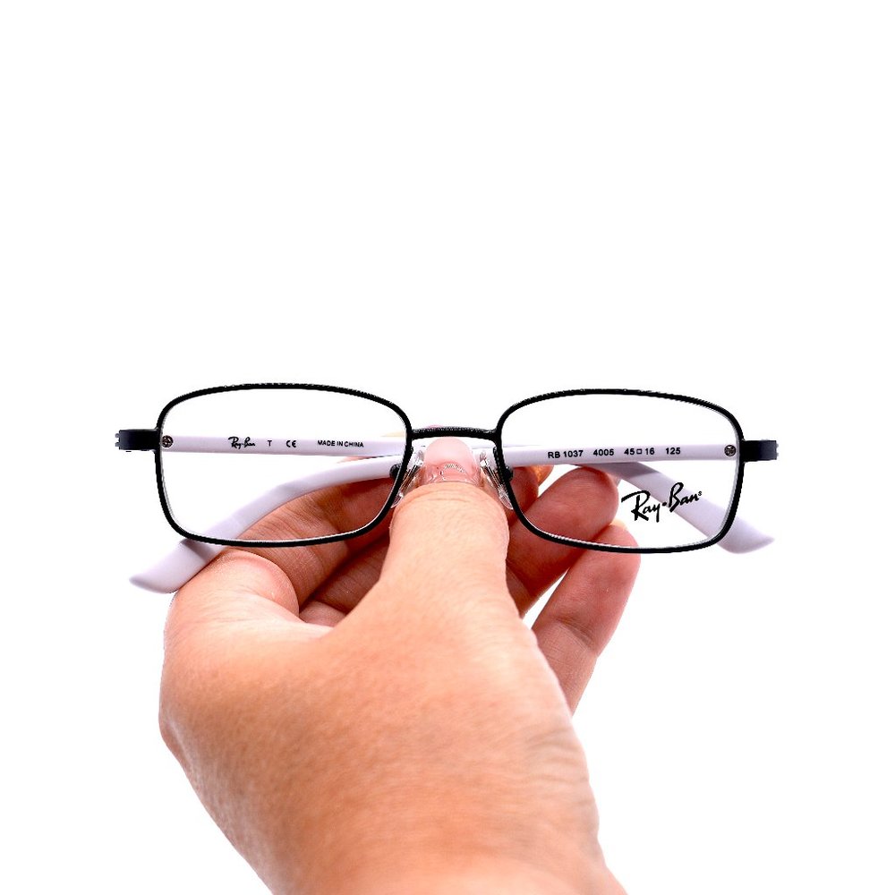 RAY-BAN JUNIOR RB1037 4005 BLACK WHITE AUTHENTIC EYEGLASSES FRAME - Picture 7 of 7